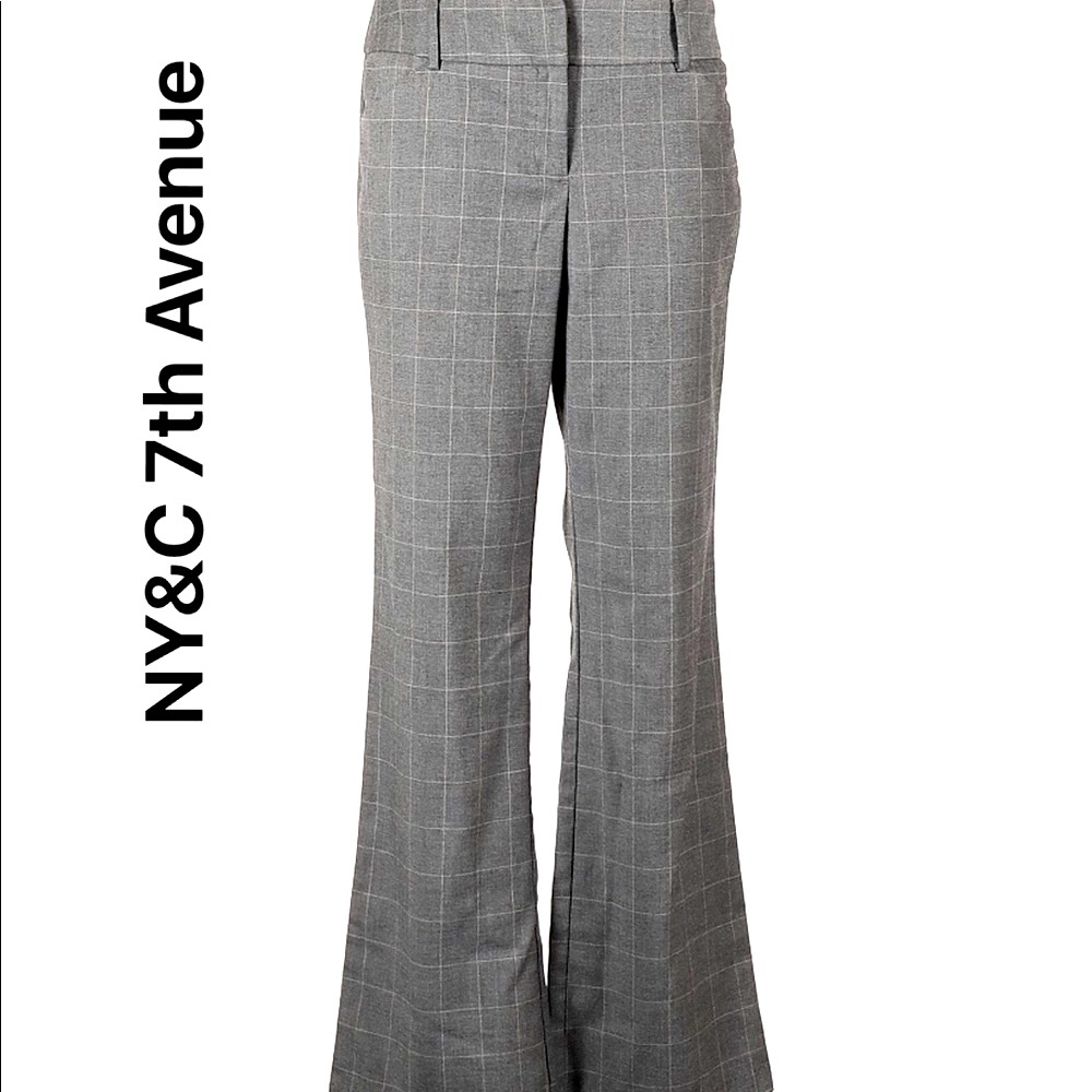 NY&Co 7th Ave Plaid Flare Leg Pants - Size 14 - Gently Worn. OFFERS WELCOME‼️‼️